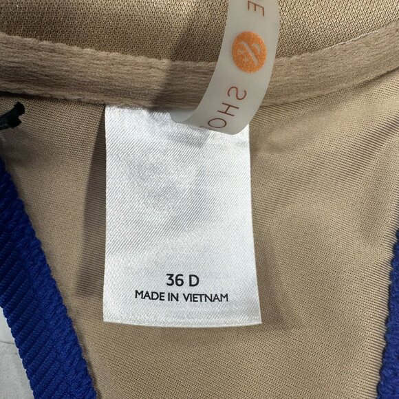 Shade And Shore Women's Sz 36D Swim Bikini Top Lightly Lined Under Wire Blue New - Picture 4 of 14